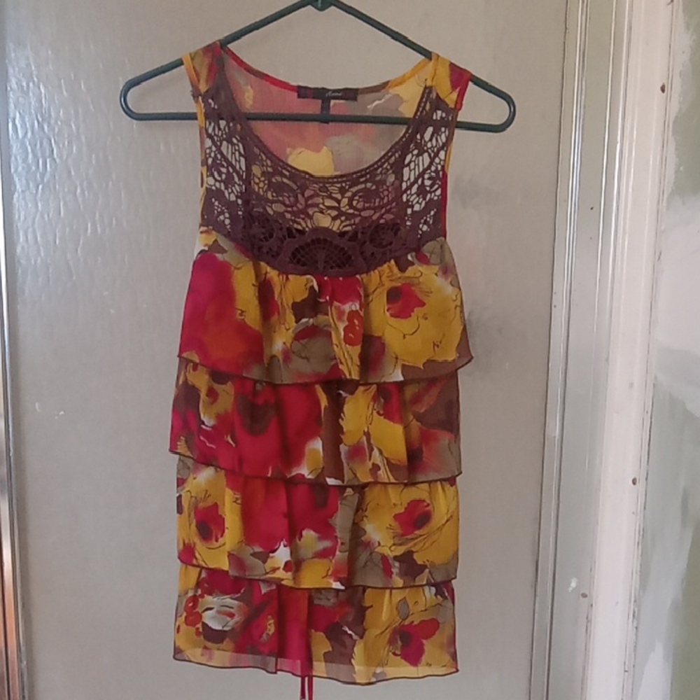 Heart Soul Vibrant Pleated Blouse